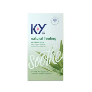 K-Y Natural Feeling Personal Lube with Aloe Vera packshot frontview