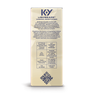 Liquibeads Vaginal Moisturizer & Lube packshot backside