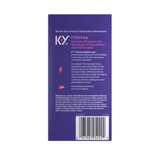 Intense Pleasure Gel Lube packshot backside view